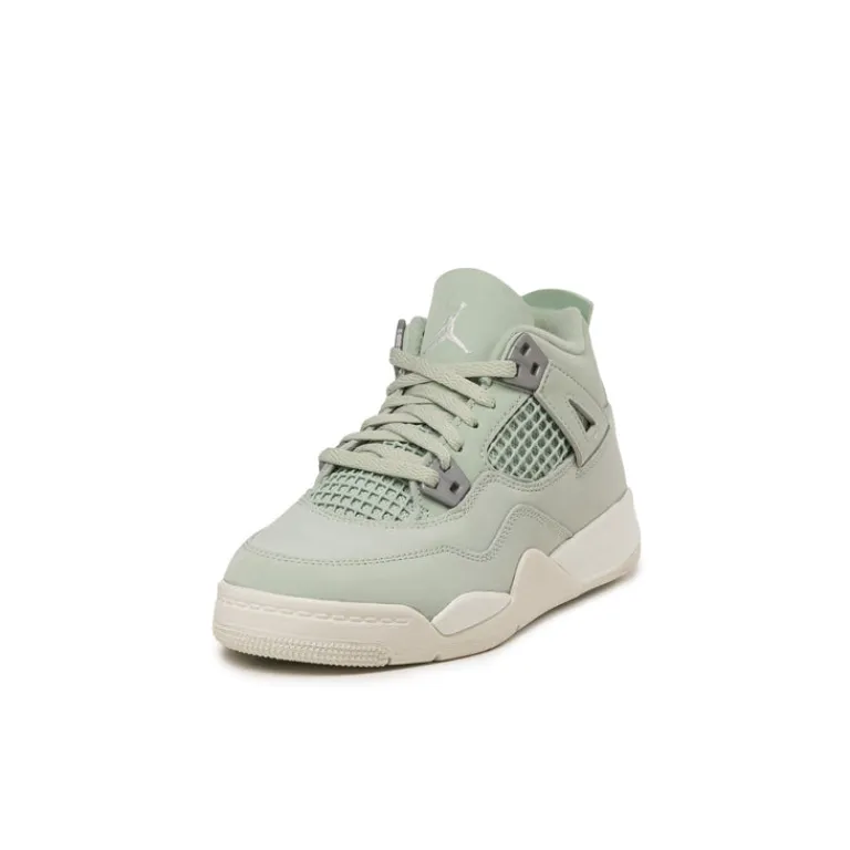 High-Top Sneaker|Leder Sneaker*Jordan Nike Air 4 Retro *Abundance* *PS* Seafoam / Sail / Metallic Silver