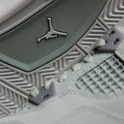 High-Top Sneaker|Leder Sneaker*Jordan Nike Air 4 Retro *Abundance* *TD* Seafoam / Sail / Metallic Silver