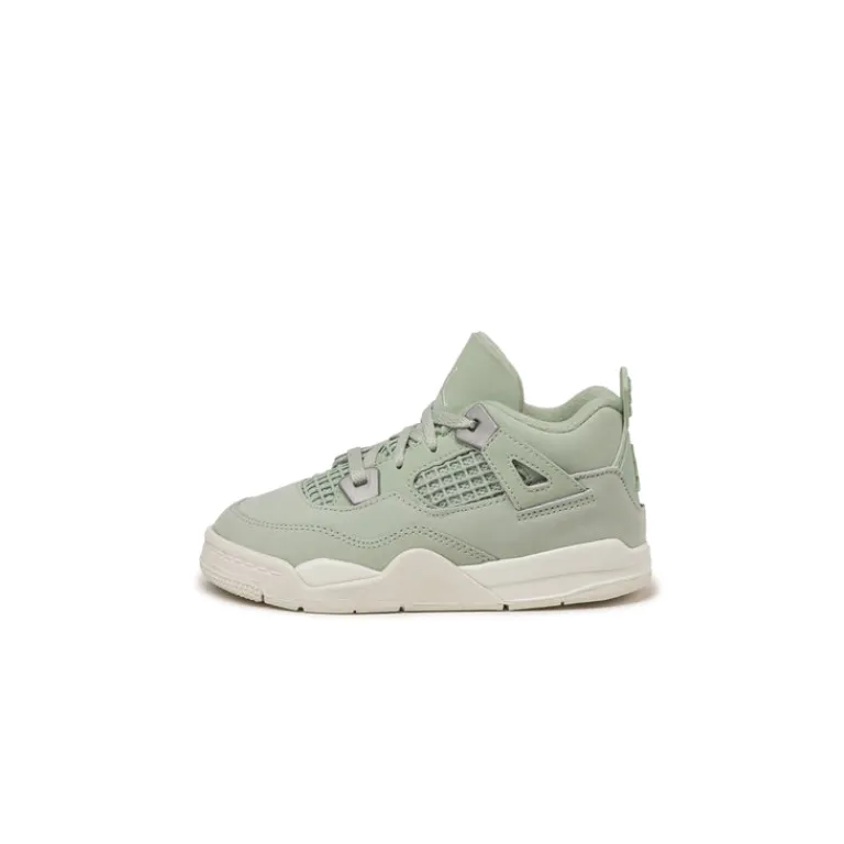 High-Top Sneaker|Leder Sneaker*Jordan Nike Air 4 Retro *Abundance* *TD* Seafoam / Sail / Metallic Silver