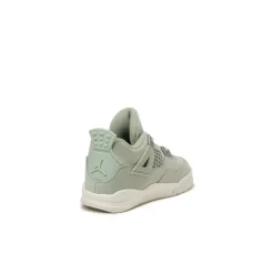 High-Top Sneaker|Leder Sneaker*Jordan Nike Air 4 Retro *Abundance* *TD* Seafoam / Sail / Metallic Silver