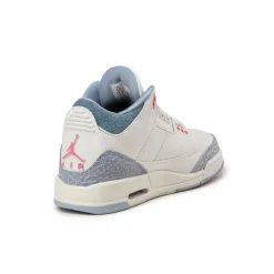 High-Top Sneaker|Leder Sneaker*Jordan Nike Air 3 Retro *Cobalt Bliss* *GS* White / Pink Glow / Cobalt Bliss