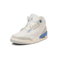 Leder Sneaker|High-Top Sneaker*Jordan Nike Air 3 Retro *Lucky Shorts* *GS* Summit White / Hdydrogen Blue / Legend Blue