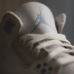 Leder Sneaker|High-Top Sneaker*Jordan Nike Air 3 Retro *Lucky Shorts* Summit White / Hdydrogen Blue / Legend Blue