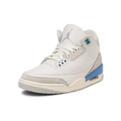Leder Sneaker|High-Top Sneaker*Jordan Nike Air 3 Retro *Lucky Shorts* Summit White / Hdydrogen Blue / Legend Blue