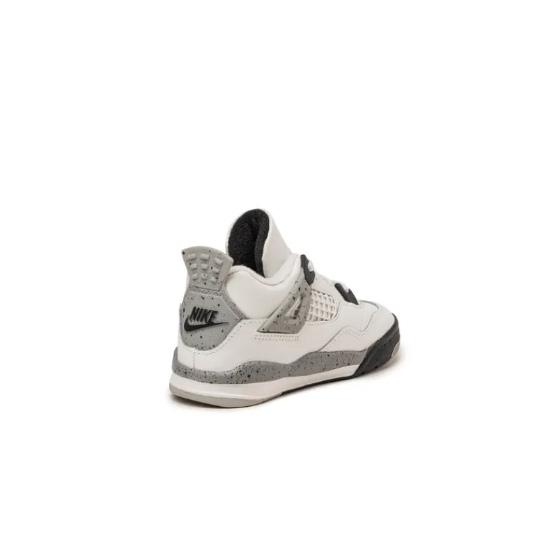 High-Top Sneaker|Leder Sneaker*Jordan Nike Air 4 Retro *White Cement* *TD* Summit White / Fire Red / Tech Grey / Black