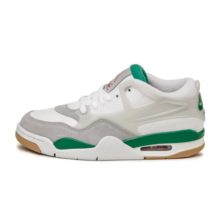 High-Top Sneaker|Weiße Sneaker*Jordan Nike Air 4 RM White / Pine Green / Neutral Grey / Wolf Grey