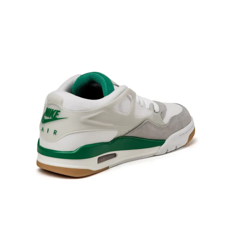 High-Top Sneaker|Weiße Sneaker*Jordan Nike Air 4 RM White / Pine Green / Neutral Grey / Wolf Grey