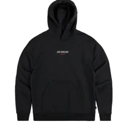 Hoodies*Nike Air Jordan Wordmark Chicago Fleece-Hoodie Black