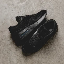Leder Sneaker|Retro Runner*Nike Air Max 1 '86 OG *Big Bubble* *Black Cat* Black / Black / Black