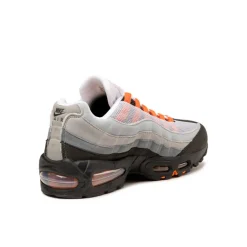 Leder Sneaker|Retro Runner*Nike Air Max 95 *Big Bubble* Black / Bright Mandarin / Clear Grey