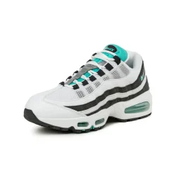 Leder Sneaker|Retro Runner*Nike Air Max 95 OG *Black Border* White / Hyper Jade / Black / Metallic Silver