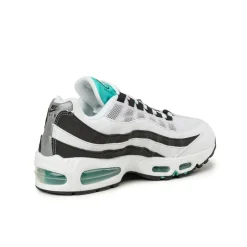 Leder Sneaker|Retro Runner*Nike Air Max 95 OG *Black Border* White / Hyper Jade / Black / Metallic Silver