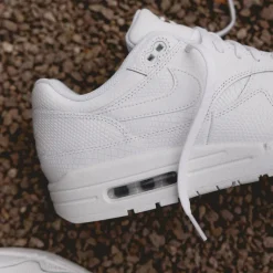Leder Sneaker|Weiße Sneaker*Nike Air Max 1 PRM *Snakeskin* White / White / Pure Platinum / White