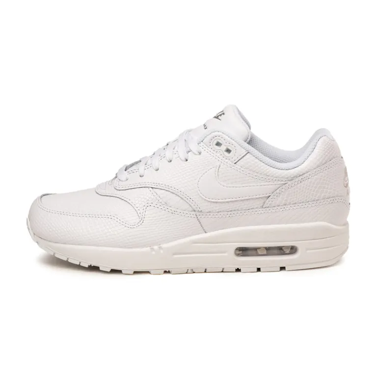 Leder Sneaker|Weiße Sneaker*Nike Air Max 1 PRM *Snakeskin* White / White / Pure Platinum / White