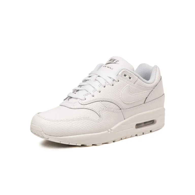 Leder Sneaker|Weiße Sneaker*Nike Air Max 1 PRM *Snakeskin* White / White / Pure Platinum / White