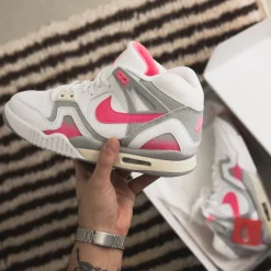 Leder Sneaker|High-Top Sneaker*Nike Air Tech Challenge 2 *Racer Pink* White / Racer Pink / Light Smoke Grey