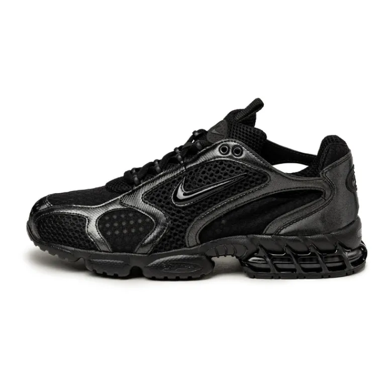 Leder Sneaker|Retro Runner*Nike Air Zoom Spiridon Cage 2 Black / Black / Anthracite / Smoke