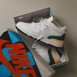 Leder Sneaker|High-Top Sneaker*Nike Attack *Year of the Snake* White / White / Mineral Teal / Melon Tint