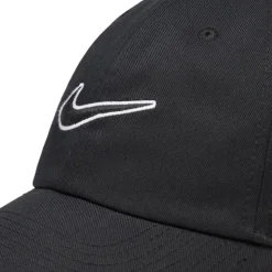 Caps & Bucket Hats*Nike Club Unstructured Swoosh Cap Black / Black