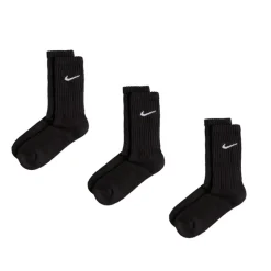 Socken*Nike Cushioned Training Crew Socks 3 Pack Black / White