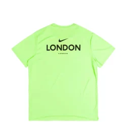 Running|T-Shirts*Nike Dri-FIT Miler UV Running T-Shirt Lime Blast