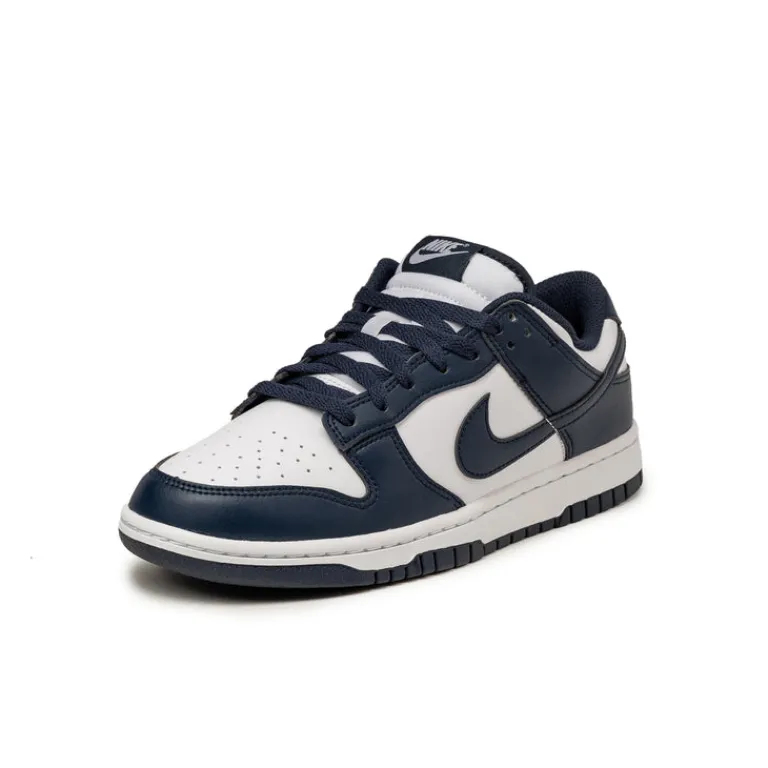 Leder Sneaker*Nike Dunk Low Retro White / Midnight Navy / White