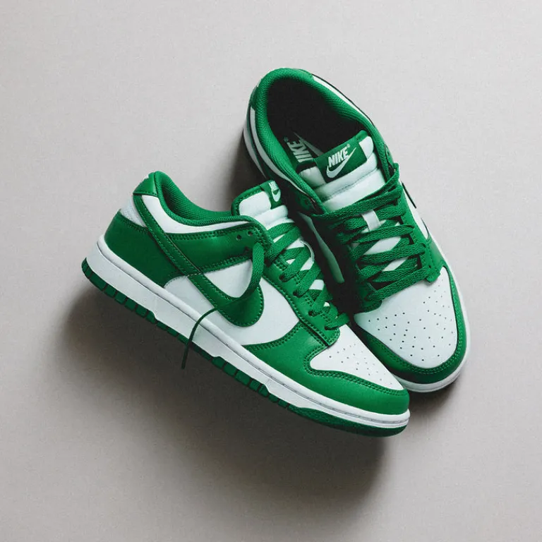 Leder Sneaker*Nike Dunk Low Retro White / Malachite