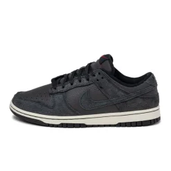 Leder Sneaker*Nike Dunk Low Retro PRM Black / Off Noir / Medium Ash / Coconut Milk