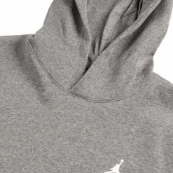 Hoodies*Nike Jordan Brooklyn Fleece Pullover Hoodie Carbon Heather / White