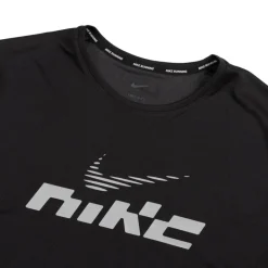 Running|T-Shirts*Nike Miler Flash Dri-FIT UV Short-Sleeve Running Top Black / Reflective Silver
