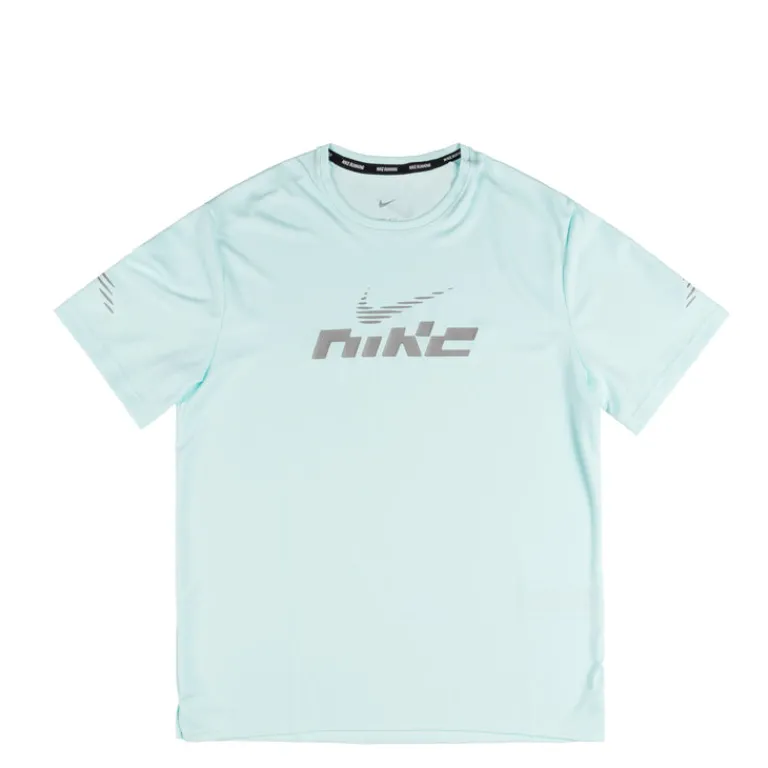 Running|T-Shirts*Nike Miler Flash Dri-FIT UV Short-Sleeve Running Top Glacier Blue / Reflective Silver
