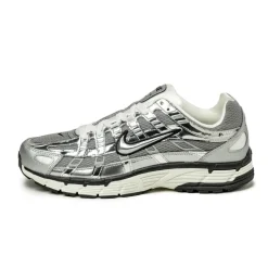 Retro Runner|Leder Sneaker*Nike P-6000 Metallic Silver / Metallic Silver / Sail
