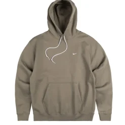 Hoodies*Nike Solo Swoosh Hoodie Light Arny / White