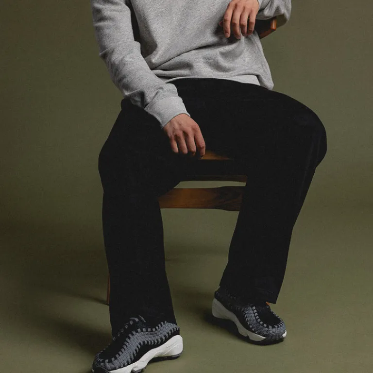 Leder Sneaker|Retro Runner*Nike Wmns Air Footscape Woven *Smoke Grey* Black / Smoke Grey / Sail