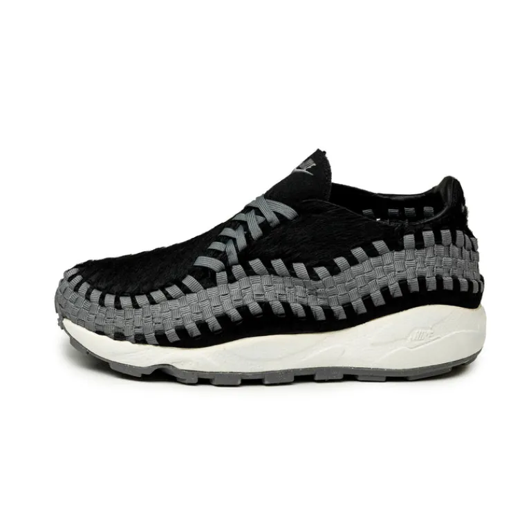 Leder Sneaker|Retro Runner*Nike Wmns Air Footscape Woven *Smoke Grey* Black / Smoke Grey / Sail