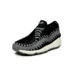 Leder Sneaker|Retro Runner*Nike Wmns Air Footscape Woven *Smoke Grey* Black / Smoke Grey / Sail