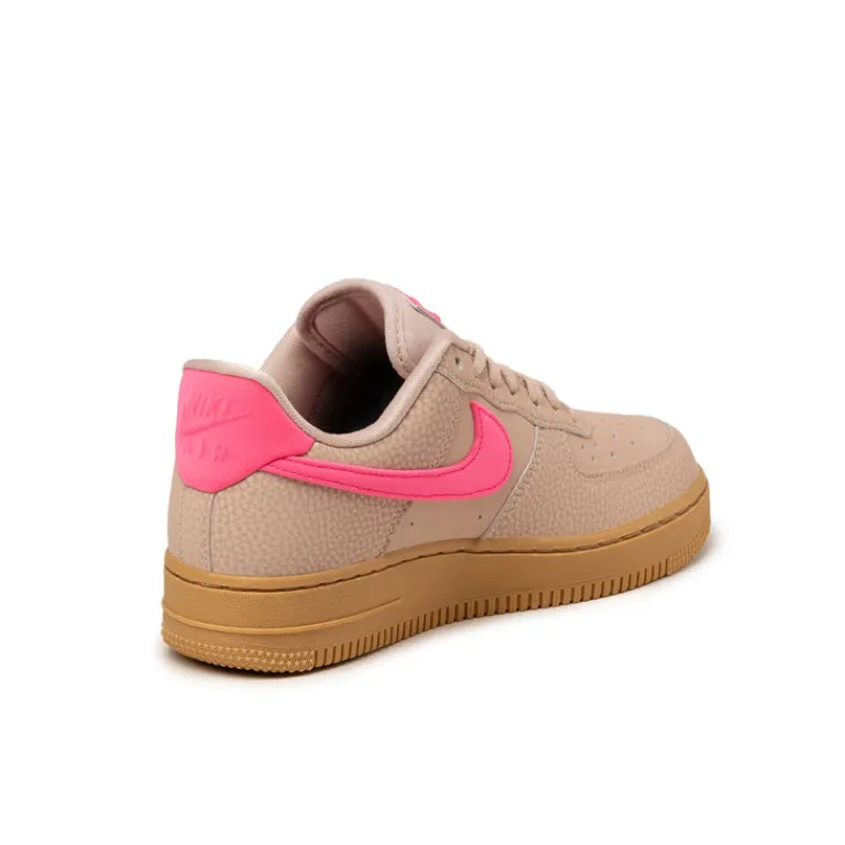 Leder Sneaker*Nike Wmns Air Force 1 '07 Particle Beige / Hyper Pink