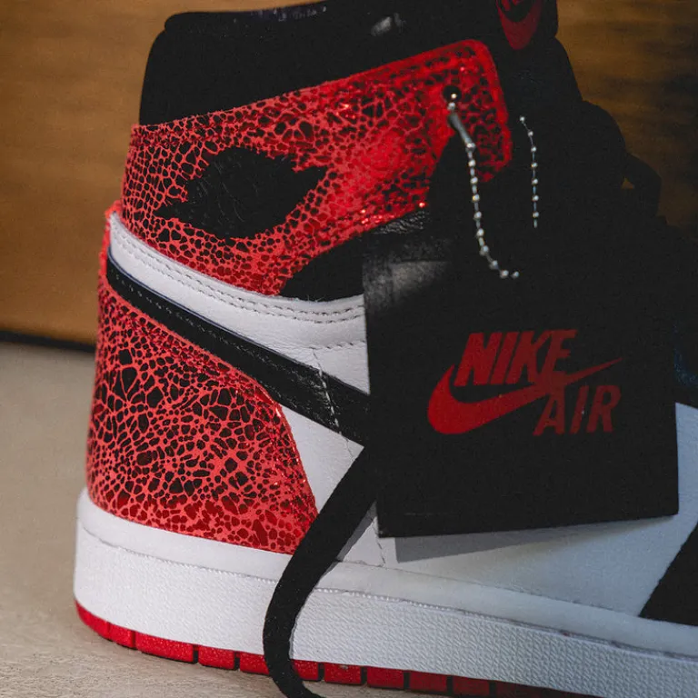 High-Top Sneaker|Leder Sneaker*Jordan Nike Wmns Air 1 Retro High OG *Varsity Red* Varsity Red / Black / White