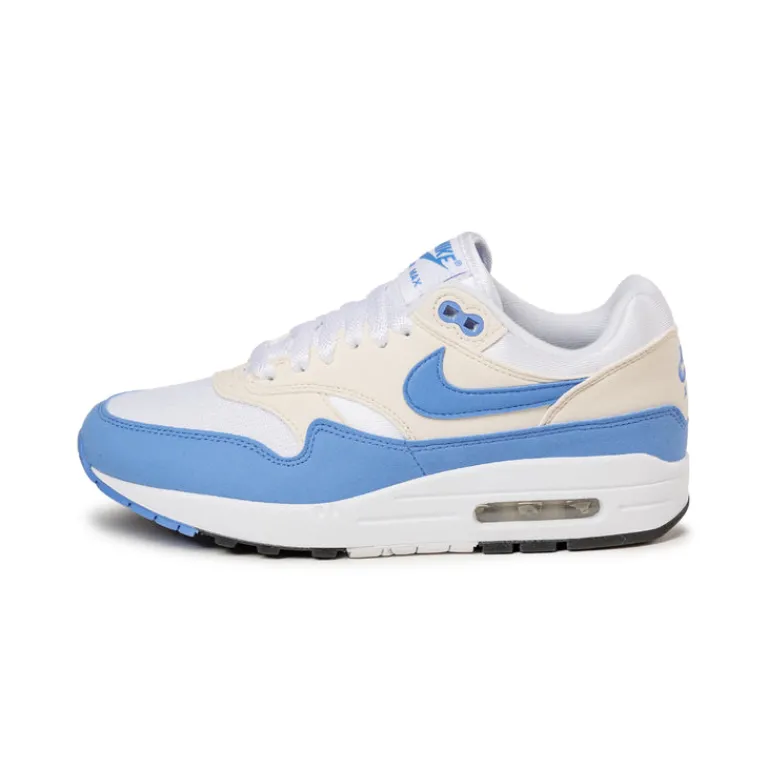 Weiße Sneaker|Retro Runner*Nike Wmns Air Max 1 White / Royal Pulse / Phantom / Black