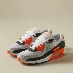 Leder Sneaker|Retro Runner*Nike Wmns Air Max 90 White / Wolf Grey / Photon Dust / Black