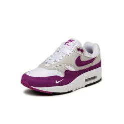 Leder Sneaker|Retro Runner*Nike Wmns Air Max 1 '87 White / Bold Berry / Neutral Grey / Black