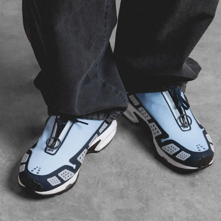 Leder Sneaker|Retro Runner*Nike Wmns Air Max SNDR Blue Ice / Obsidian / Blue Whisper / White / Black