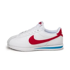 Leder Sneaker|Weiße Sneaker*Nike Wmns Cortez White / Varsity Red / Varsity Blue