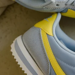 Leder Sneaker|Retro Runner*Nike Wmns Cortez TXT Light Armory Blue / Lightning / Sail
