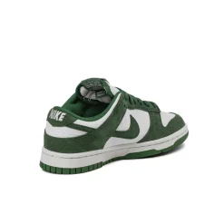 Leder Sneaker|Weiße Sneaker*Nike Wmns Dunk Low *Mini Swoosh* Summit White / George Green / Sail