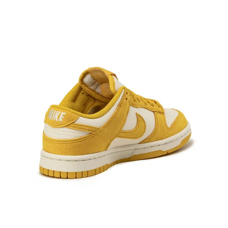 Leder Sneaker*Nike Wmns Dunk Low *Mini Swoosh* Pale Ivory / Dark Sulfur / Sail