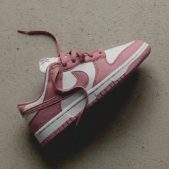 Leder Sneaker*Nike Wmns Dunk Low *Next Nature* White / Elemental Pink