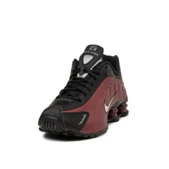 Vegane Sneaker|Retro Runner*Nike Wmns Shox R4 Black / Metallic Silver / Team Red