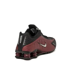 Vegane Sneaker|Retro Runner*Nike Wmns Shox R4 Black / Metallic Silver / Team Red
