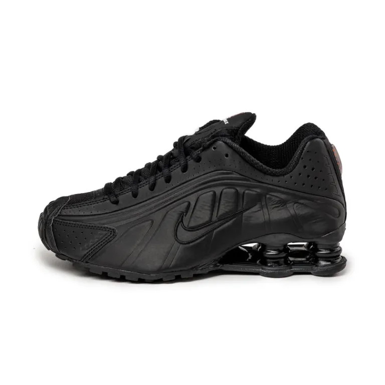 Vegane Sneaker|Retro Runner*Nike Wmns Shox R4 Black / Black / Black / Max Orange